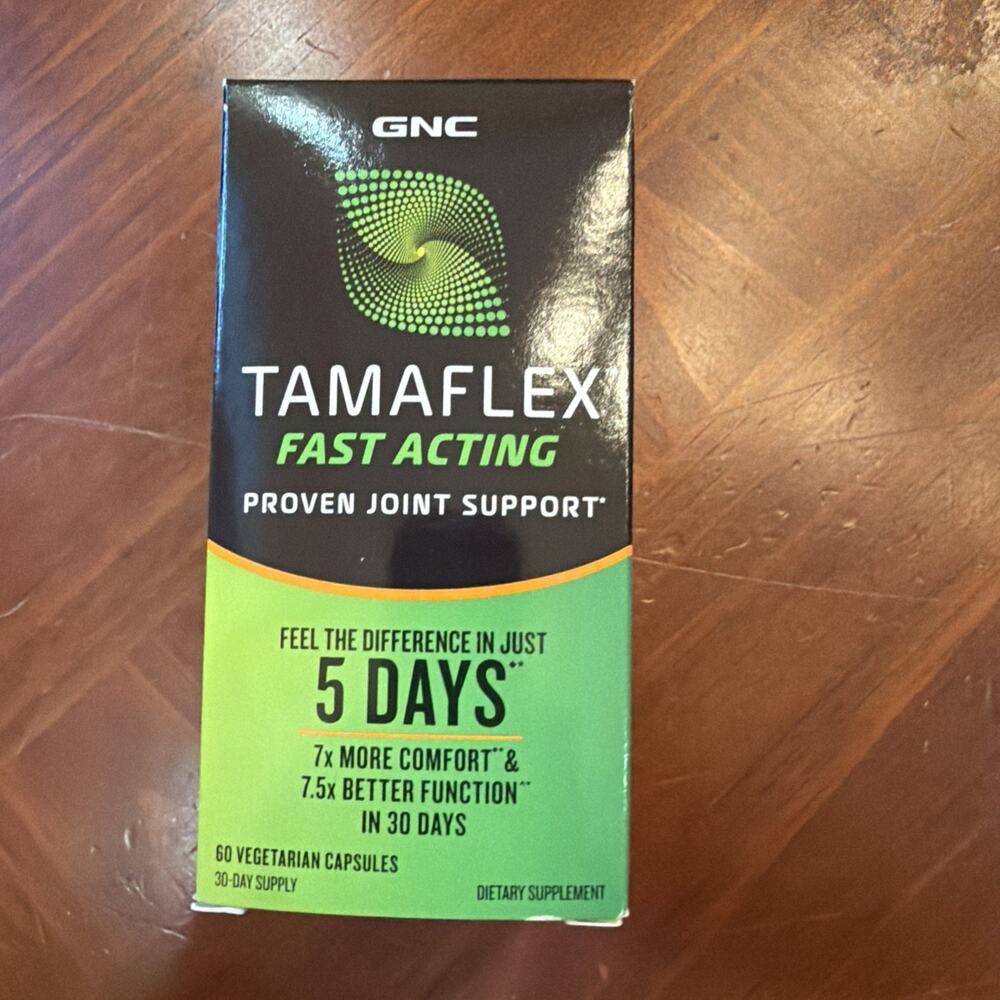 GNC Tamaflex Fast Acting Proven Joint Support 30 Day Supply, 60 cap Exp 10/27